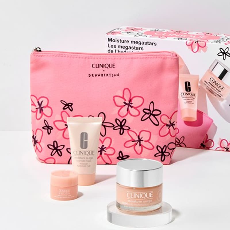 [Clinique] 50ml Moisturizing Cream Mother s Day Set (+Eye Cream, Mask Pack, Pouch)
