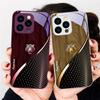 Mignon Tigre Doré Marron Pour iPhone 16 E 15 14 13 Plus 12 mini 11 Pro Max 11Pro XR Xs X 7 8 Plus 16E Coque de Téléphone en Verre Trempé