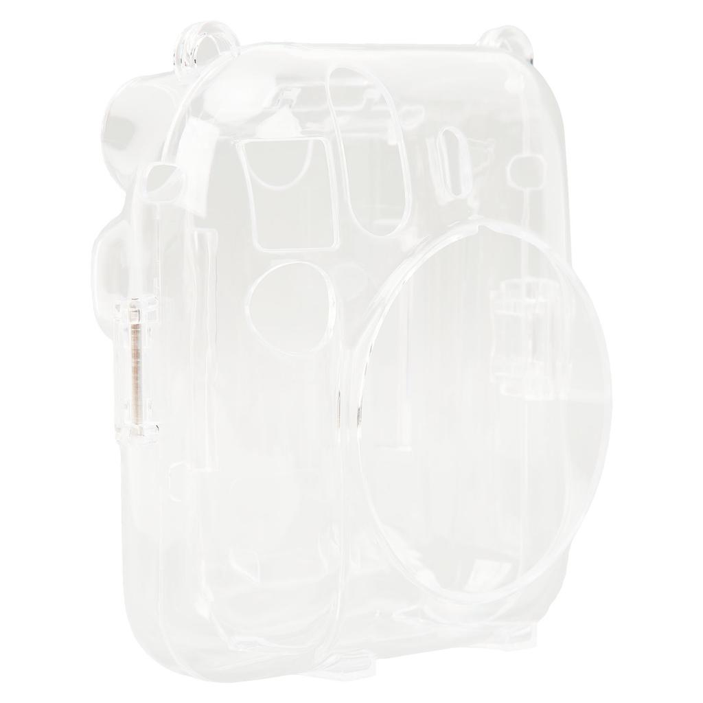 Clear Instant Camera Case PC Antiscratch Camera Sleeve With Adjustable Shoulder Strap For Instax Mini 12