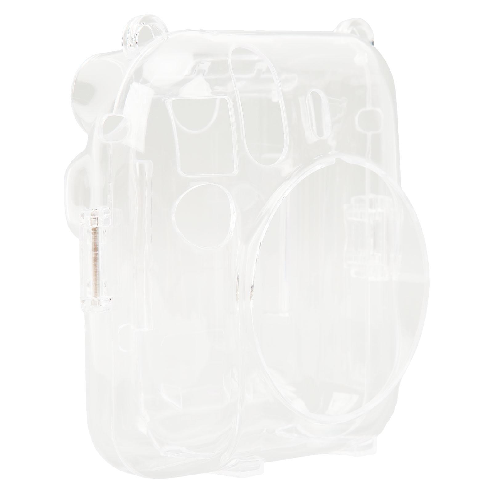

Clear Instant Camera Case PC Antiscratch Camera Sleeve With Adjustable Shoulder Strap For Instax Mini 12