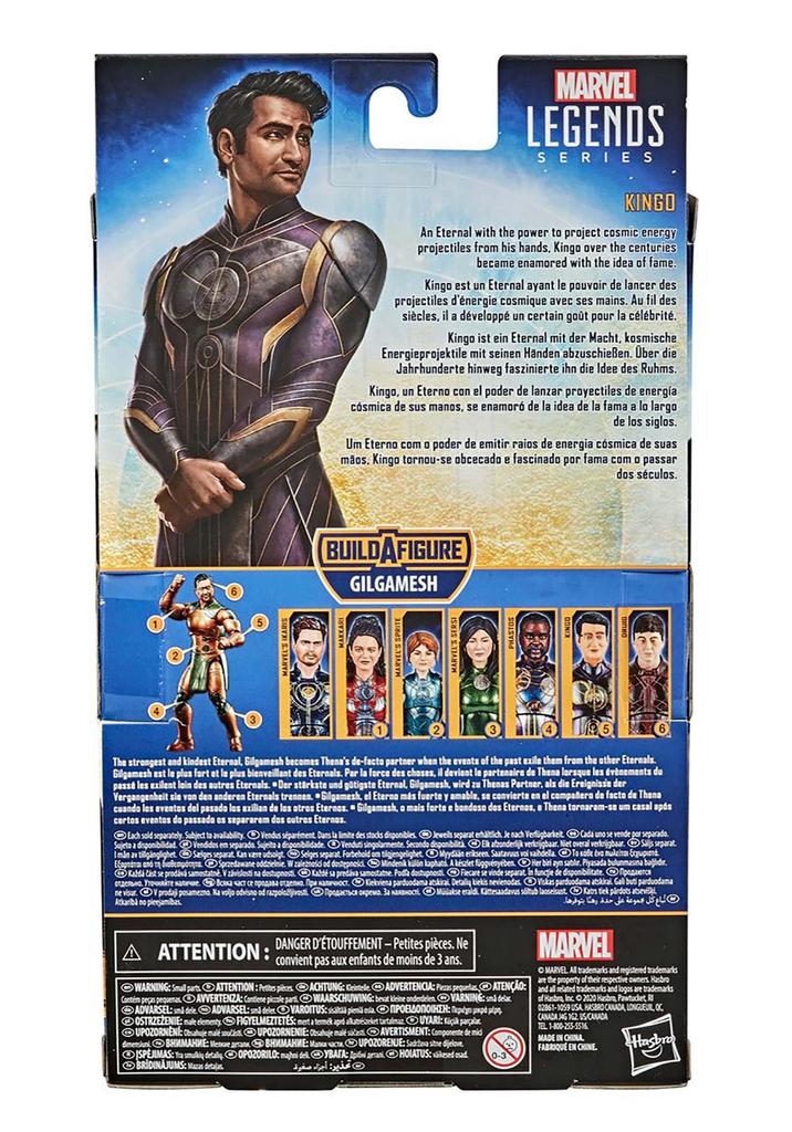 Hasbro Marvel Legends Series Action Figure with Parts Eternals/Kingo 6-inch E9532, Authentic, Build-a-Figure