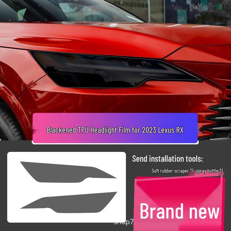 Transparent Smoked Protective Headlight Film for Lexus CT200, ES, RX, UX, IS, NX, LX