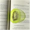 1pc Delicate Transparent Acrylic Simulation Apple Bookmark Reading Mark Student Gift Premium Feeling Cute Grape Tomato Bookmarks