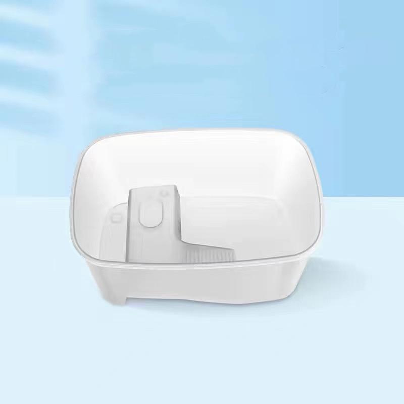 

Turtle Bathing Tub With Basking Ramp, Turtle Baking Platform, Reptile Tank, Food Feeding Box For Frog Turtles Small Reptiles 23x16x10cm белый