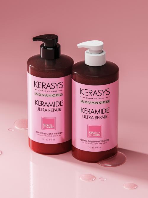 Kerasys Ceramide Ultra Shampoo + Behandeling 1l NONE