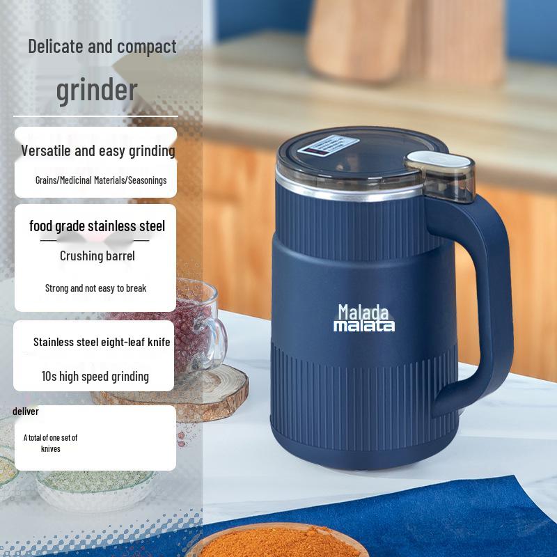 

Precision Wanlida Multi-Functional Grinder: Compact Household Machine for Spices, Grains, & Medicinal Ingredients