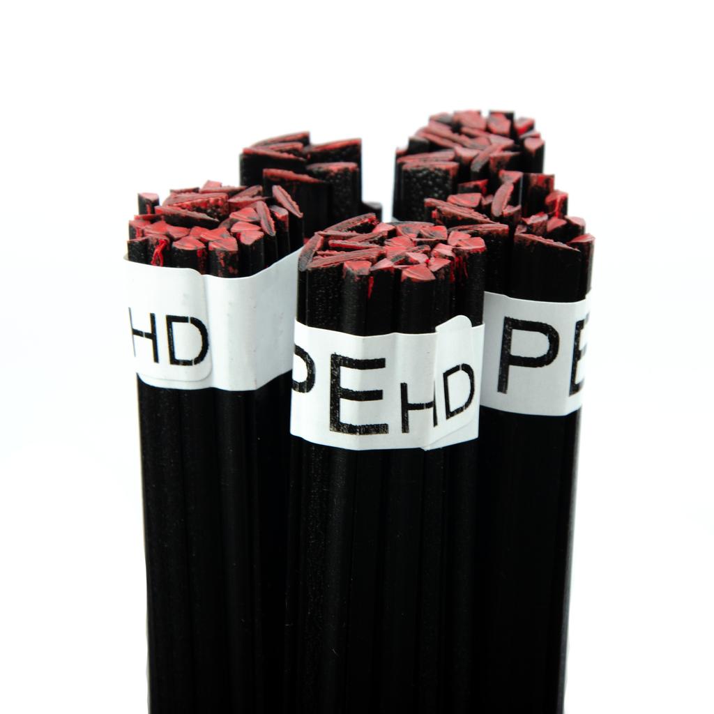 Rosfix Spoiwo do Spawania Plastiku PEHD Czarne 100g – Wysoka Jakość | Temperatura Topnienia 260-310°C | Miks Kształtów 8mm i 3,5mm