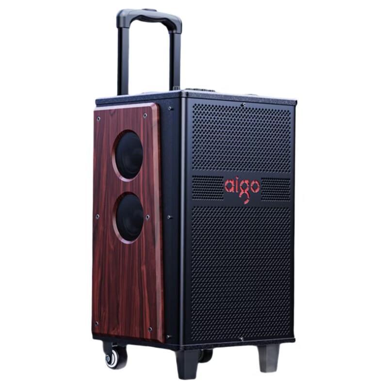 Aigo S612 Portable Outdoor Karaoke Trolley Speaker CN Plug (adapter Included)
