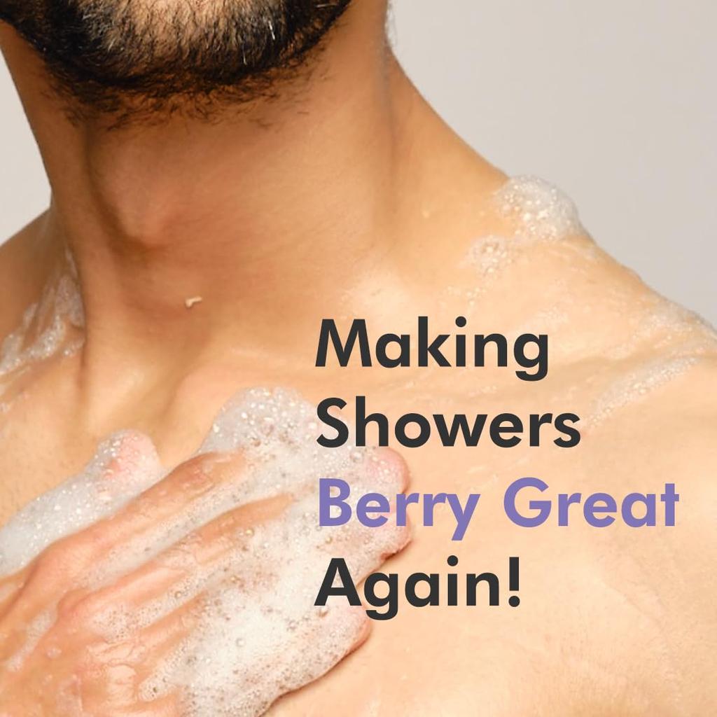 mCaffeine Blueberry Blast Detan & Cleanse Duo for Glowing Skin | Body Wash 300ml & Scrub 175g