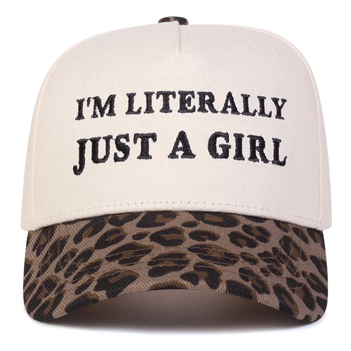 

Unisex Just A Girl Letter Embroidery Baseball Caps Spring Autumn Outdoor Adjustable Casual Hats Sunscreen Hat Sports Cap