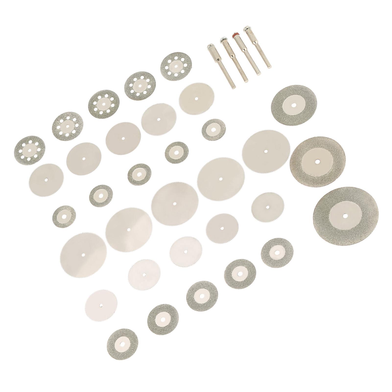 

37 шт. алмазных режущих дисков из нержавеющей стали и набор оправок для вращающихся инструментов