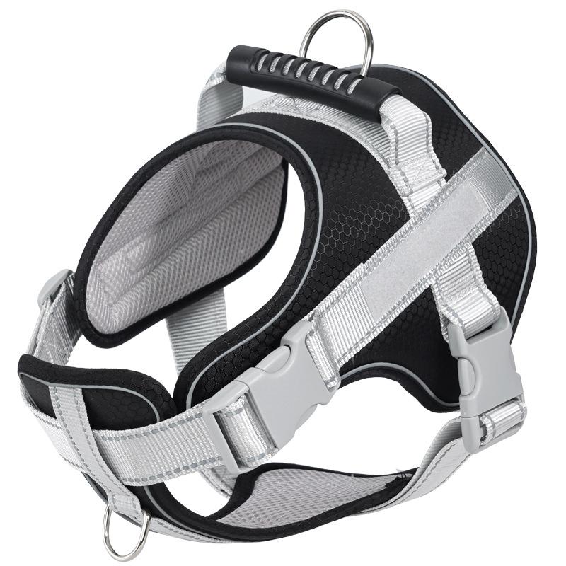 Popruh pro psa, sedlový typ, řetěz pro psa odolný proti výbuchu, hrudní a zádový trakční pás pro pomeraniana corgiho