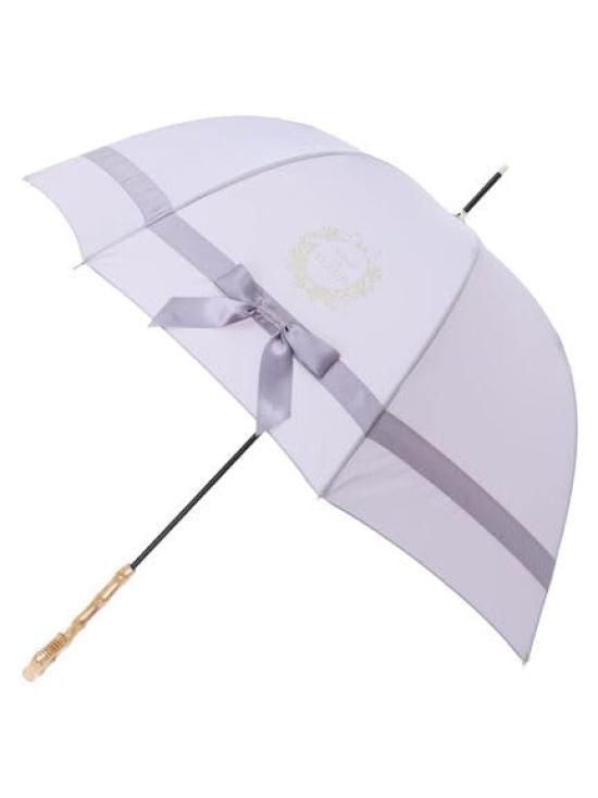 

[Maison de Fleur] Satin Big Ribbon Long Umbrella for Women 8A32FMJ0300 Lavender