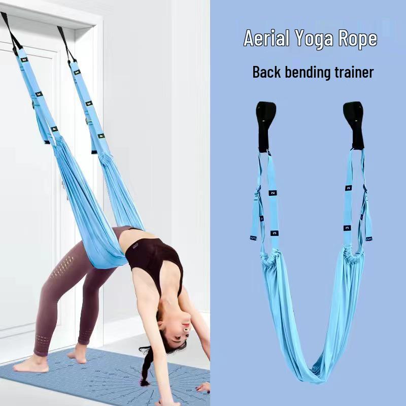 Aerial Yoga Backbend Trainer: Shoulder & Back Opening Resistance Band for Door Hanging