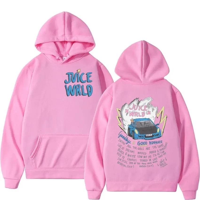 Juice Wrld Rapper Hoodie For Unisex WoUnisex Street Fashion Sweater Popular Hip Hop Sweatshirt Winter Oversized Long Sleeve Streetwear