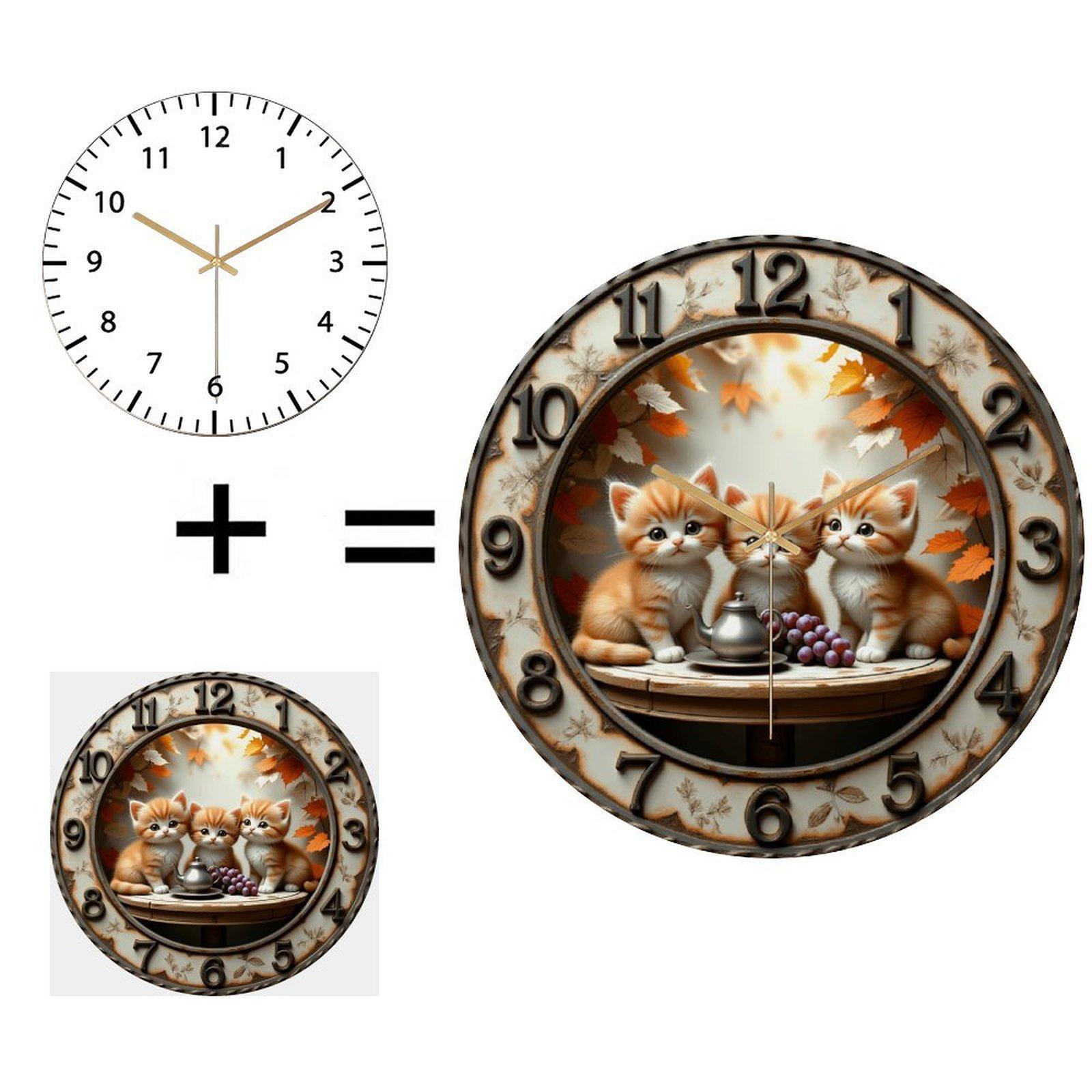 Hospitality Grade 30x30cm Glass Wall Clock for Hotel Rooms and Lobby Areas (White,12 in(30.48cm)) белый