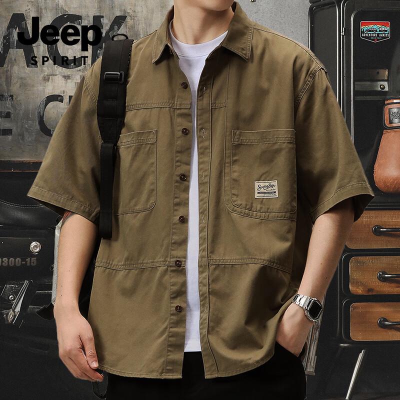 JEEP SPIRIT Men's Workwear Shirt Jacket