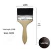 Shenglianxing Wood Handle Black Bristle Utility Brush Set (10-Pack)