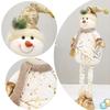 Gilding Christmas Snowman Telescopic Doll Festival Printing Christmas Doll Elf Cartoon Soft Merry Christmas Decoration