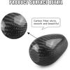 Carbon Fiber Shift Knob with Adapters, Black Oval Ball Stick Shifter Knobs