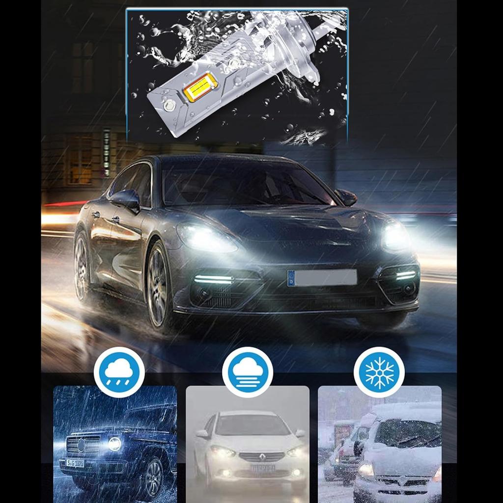 55W 8000LM H1 Car LED Headlight Auto Fog Lamp Bulb 6500K 12V 55W Car Bulb Led Bulbs High And Low Beam