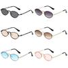 Popular Fashion Sunglasses for Women Men Shades Oval Sun Glasses for Female Male Summer Traveling UV400 Rimless Sunglass Eyewear