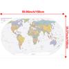 English Map Series-World Map-2019,Unframed Eduactional Poster,Wall Decor,Travel Supplies/Learning,World Map Wall Decor
