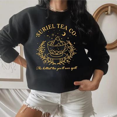 Unisex Mikina Vintage Suriel Tea Co Mikina Acotar Velaris Mikina Night Court Mikina City of Starlight Sarah J Maas Jumper Illyrian Top