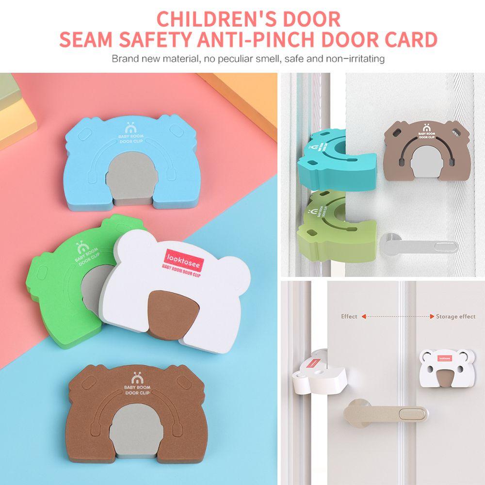 Kitchen Bedroom Soft Door Clip Finger Protector Guard Baby Kids Safety Door Stopper