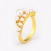 Nidin High Quality Original Design Retro Pearl Beaded Ring Open Adjustable For Women Fashion Party Finger Charm Jewelry Gift