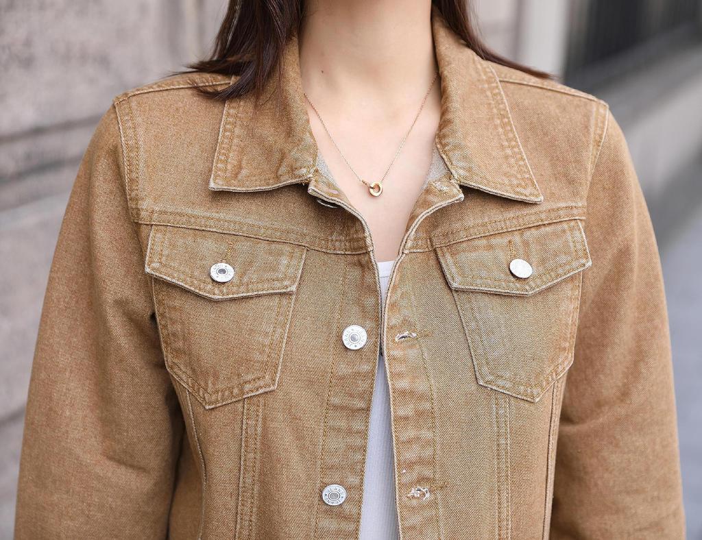 Hanmall Short Denim Loose Spring 10 Colors Women's Jacket, Oversized, Fit, Outfit,