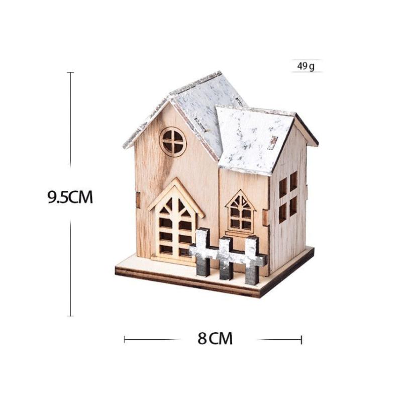 Lighted Christmas Village Houses Winter Scene Village Houses with Figurines for Christmas Holiday Decor