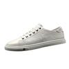 Men's White Shoes European Station Men's Shoes Light Luxury High-end Boys Versatile Shoes White Shoes Leather Board Shoes Men's Trendy Shoes
