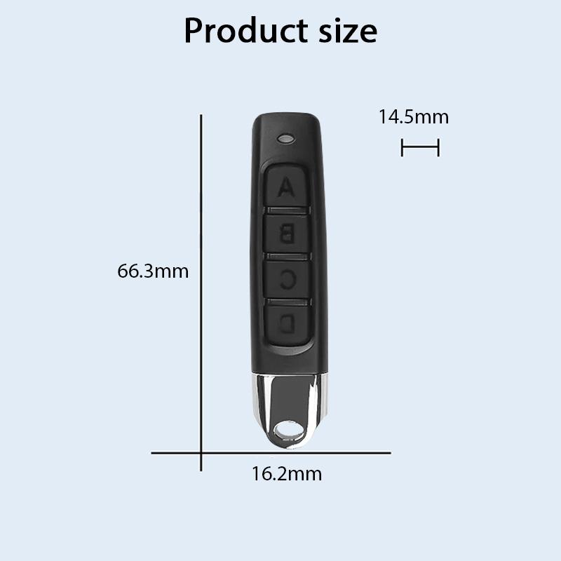 433MHZ Copy Remote Control Auto Code Garage Gate Door Opener 4 Keys Remote Control Duplicator Cloning Code Car Key