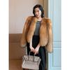 Temperamental Lady Leisure Autumn and Winter Fur Coat Thick Warm Silver Fox Fur Light Luxury Short High-end Fur Windbreaker
