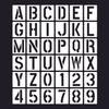 Letter Stencils And Numbers PET Reusable Templates for DIY Art Crafts 26 Letters 10 Numbers Comprehensive Stencil Set for Wood Signage Cake Decorating