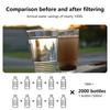 1Pcs Outdoor Mini Wasser Filter Stroh Notfall Tragbare Wasser Filtration System