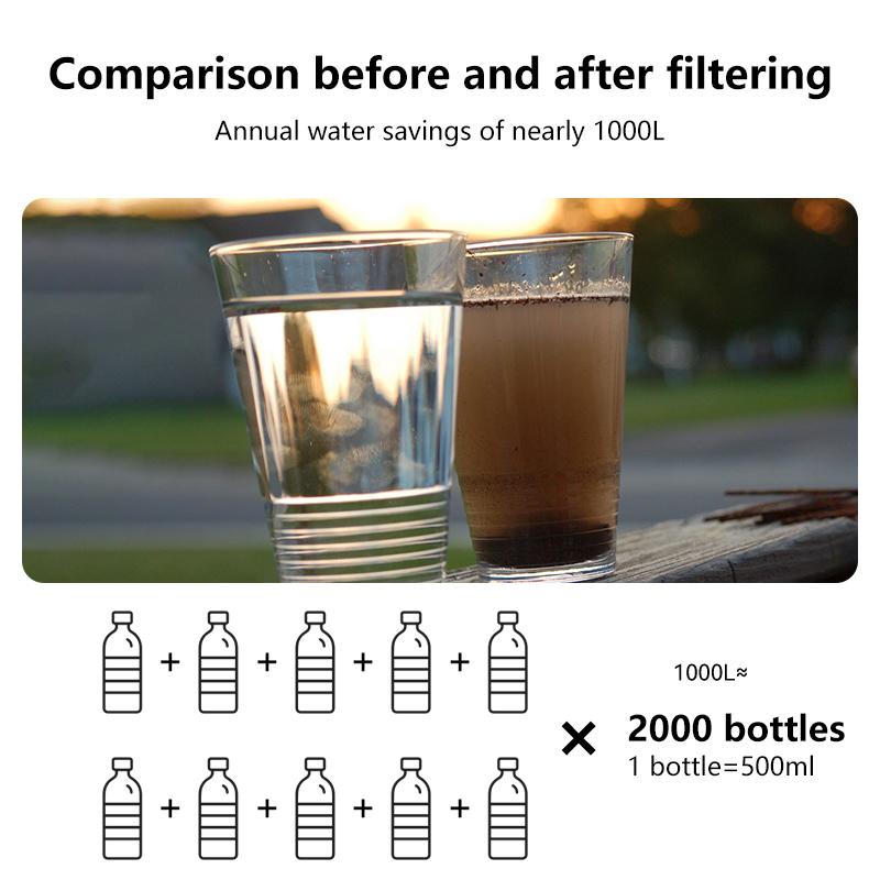 1Pcs Outdoor Mini Wasser Filter Stroh Notfall Tragbare Wasser Filtration System