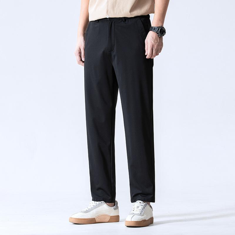 Men's spring and autumn new men's casual trousers fashion trend Slim straight hundreds of trousers male