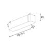Slim Magnetic Track Czarny Wire Storage