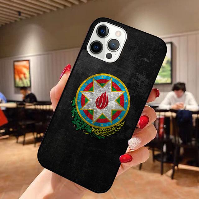 Azerbaijan Flag Phone Case for iPhone 17 Air 16 16e 15 Plus for Apple 13 11 12 14 Pro Max Cover  Coque Fundas Shell