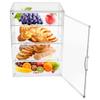4 Tier Bakery Cabinet Adjustable Detachable for Different Size of Baked Goods Highly Transparent Acrylic Bread Display Case