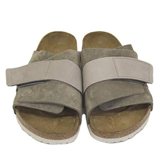 1015572 Kyoto Leather Regular 42 [BIRKENSTOCK] Nubuck/Suede Sandals, Width, TAUPE, - Approx. 27.0cm