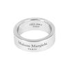 Maison Margiela Gravur Logo 6,5 mm Silberring Sm1uq0124 P8865 102