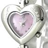 ANNE CLARK Women's Heart Watch Silver Natural Shell Dial Natural Diamond Diamond Skin-Friendly All-Stainless Material Easy Strap Adjustment!