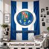 Custom Tapestry Wall Hanging, FC Porto Personalized Name Text Home Wall Decor