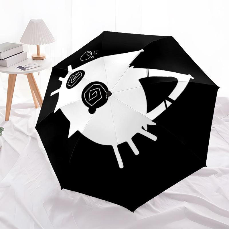 1pc Pufferfish MarineLife Automatic Open/Close Umbrella Compact Folding Umbrella, All-Season Portable Umbrella for Women/Men F1124283