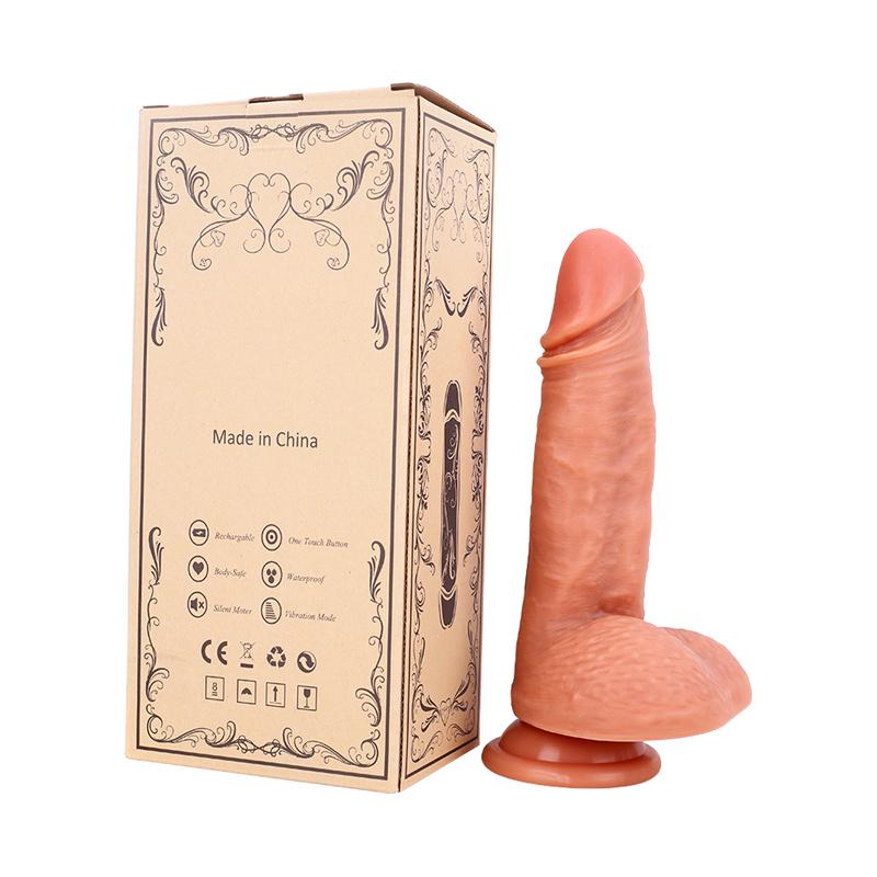 Large and Small Egg Liquid Silicone Double Hardness Imitation Penis Feels Good and Looks Good for Adults