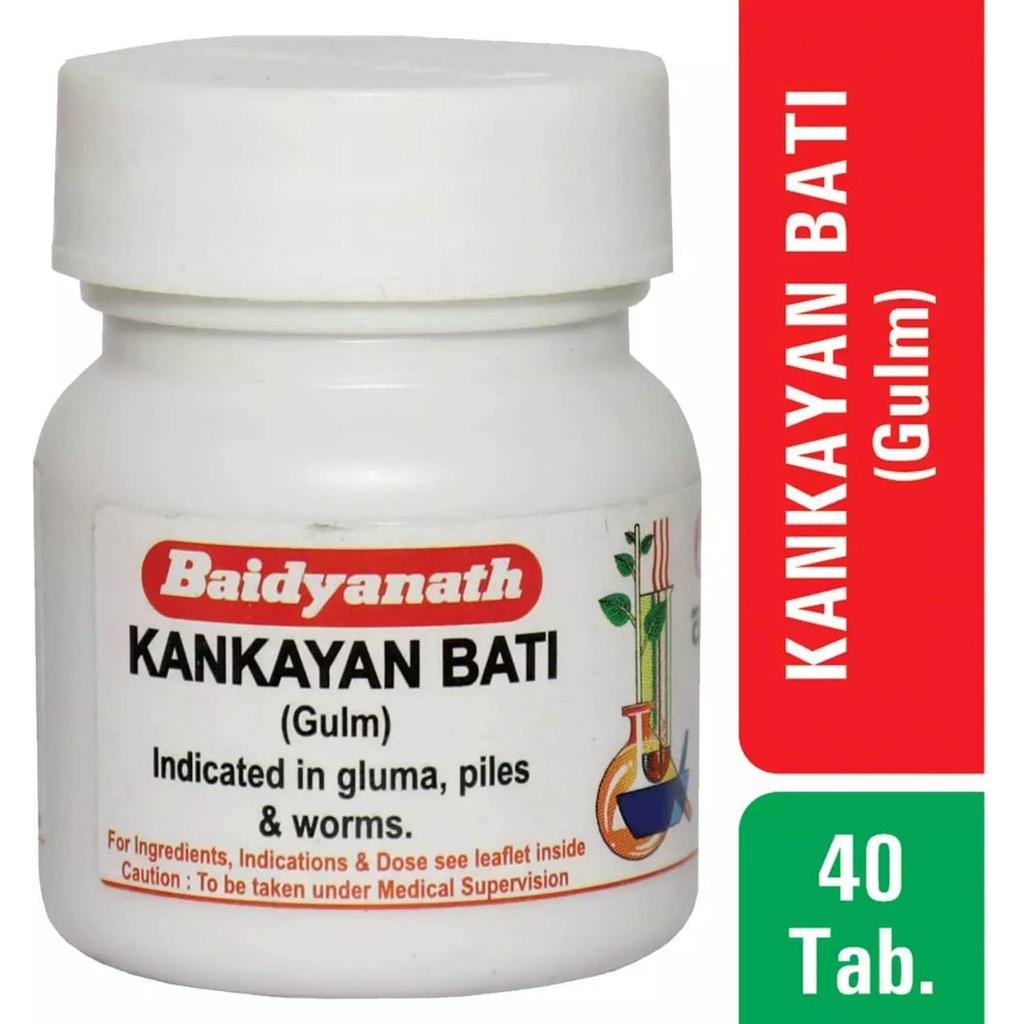 Baidyanath Kankayan Bati Gulm Ayurvedic Tablets Pack of 3 | 40 Tablets Each for Digestive Support