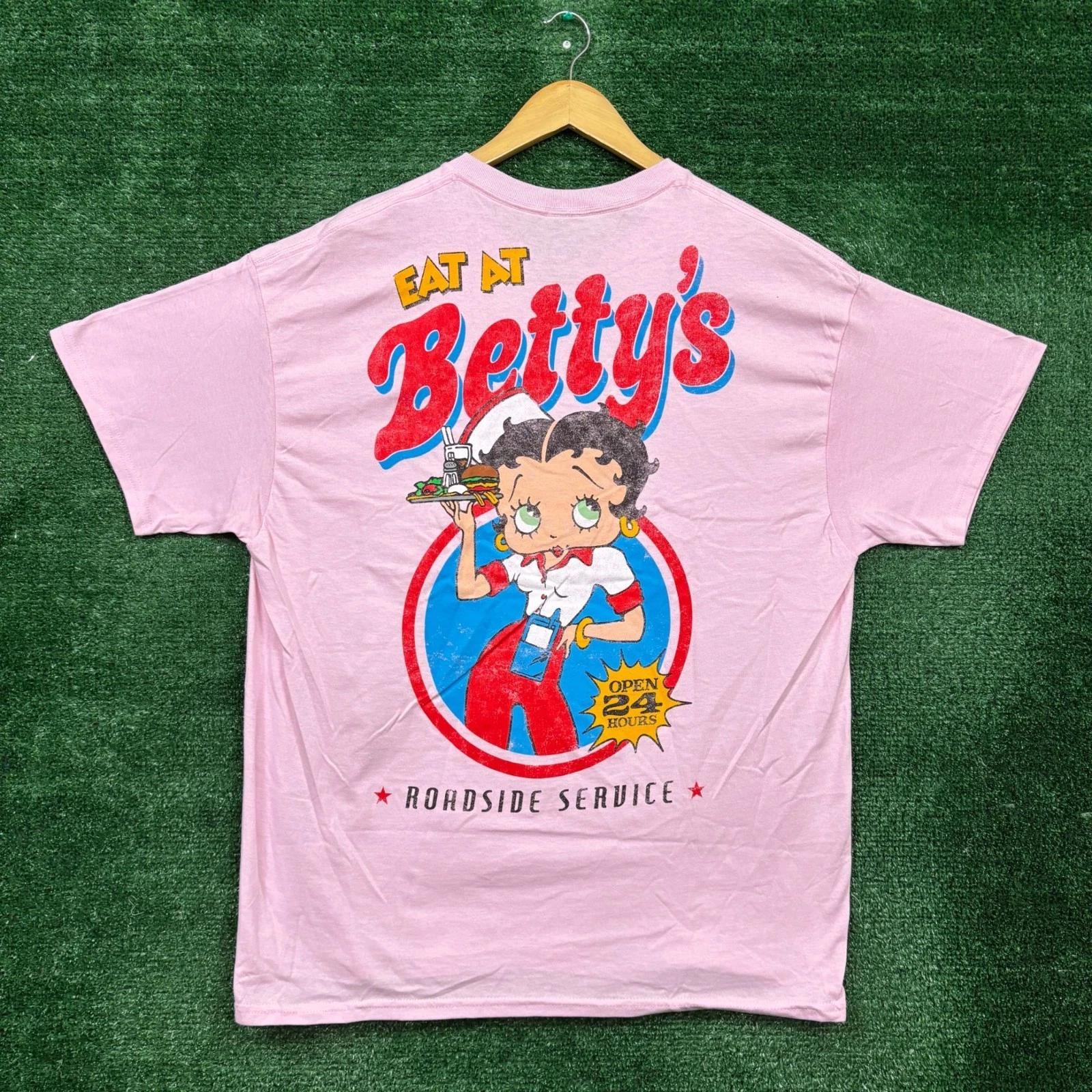 Betty Boop Eat at Betty s Roadside Service by Fleischer Studios T-Shirt XL 2XL